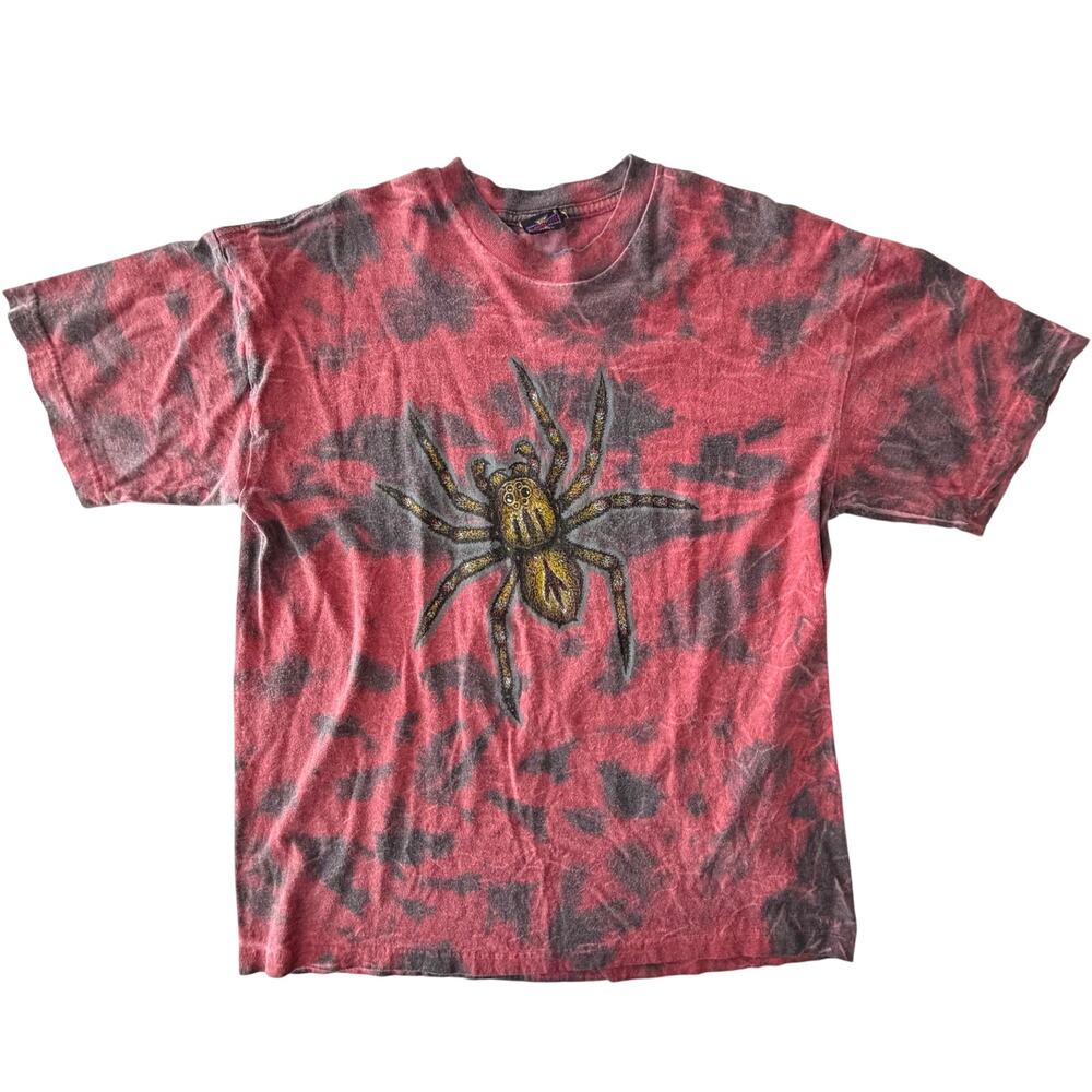 Vtg 90s Dasi Sports graphic T size XL wolf spider/red/charcoal streetwear rare